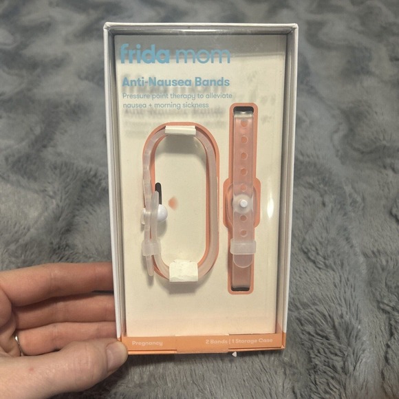 Frida Mom Anti-Nausea Band, 24/7 Morning Sickness Relief, 2 Bands + Storage Case - Picture 1 of 4
